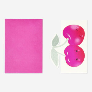 Card with envelope. Cherries - Image 1
