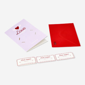 Card with love vouchers and envelope - Image 3