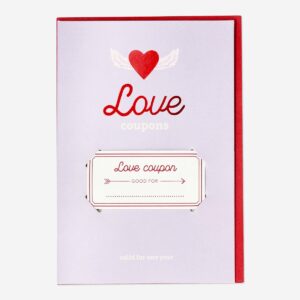 Card with love vouchers and envelope - Image 2