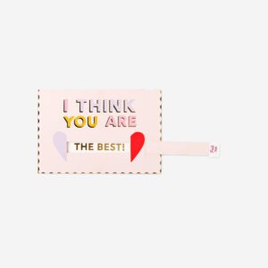 Card with pull out text and envelope - Image 1