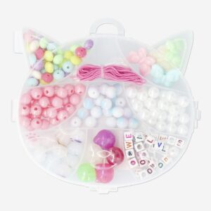 Cat shaped bead set with string - Image 2