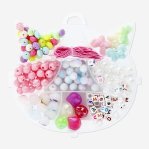 Cat shaped bead set with string - Image 1