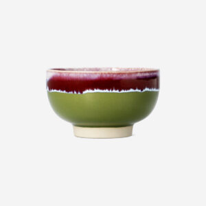 Ceramic bowl with running glaze - 12 cm - Image 2