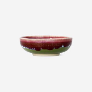 Ceramic bowl with running glaze - 9 cm - Image 2