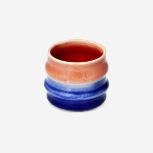 Gradient red to blue ceramic mug - 300 ml - Image 1