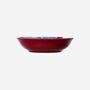 Floral ceramic low bowl - 14 cm - Image 2