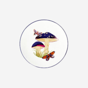 Ceramic mushroom plate - 20 cm - Image 1