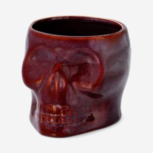 Ceramic skull flowerpot - Image 1