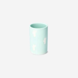 Ceramic toothbrush holder with cactus print - Image 1