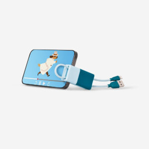 Charging cable. With holder