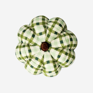 Checkered pumpkin cushion - Image 3
