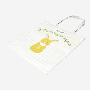 Checkered tote bag with bunny - Image 3