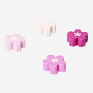 Cherry blossom erasers - 4 pcs - Image 3