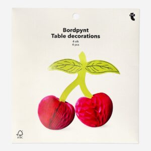 Cherry table decorations - 4 pcs - Image 2