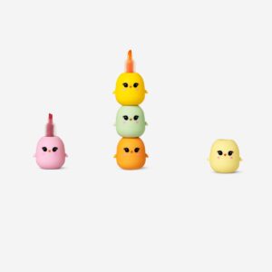 Stackable chicken highlighters - 5 pcs - Image 2