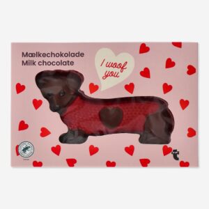 Chocolate Valentine's sausage dog - Image 1