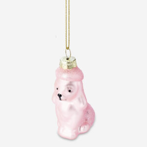 Christmas bauble - Pink poodle - Image 2