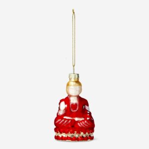 Christmas bauble - Red buddha - Image 1