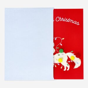Christmas card with cat and envelope - Image 3