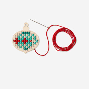 Christmas decorations cross stitch kit - Image 1