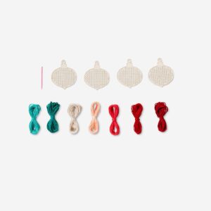 Christmas decorations cross stitch kit - Image 3