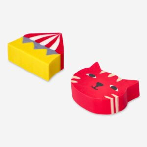 Circus themed erasers. 6 pcs - Image 2