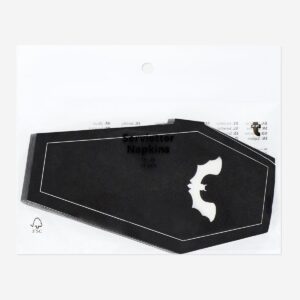 Coffin-Shaped Napkins - 16 pcs - Image 3
