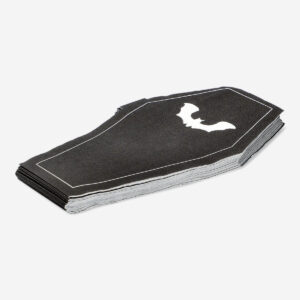 Coffin-Shaped Napkins - 16 pcs - Image 2