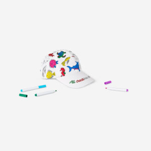 Colour-your-own cap. With markers