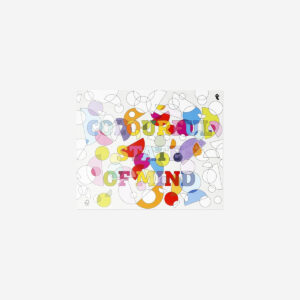 Colouring book with wording