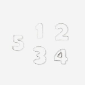 Number Cookie Cutters - 9 pcs - Image 1