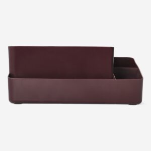 Cosmetics organiser with bamboo lid - Image 3