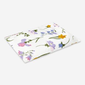 Cotton tablecloth with flower print - 140x220 cm - Image 2