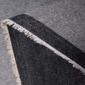 Cotton Denim Fabric - Charcoal - 8 oz - Image 2