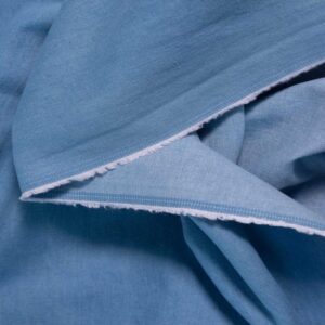 Cotton Denim Fabric - Washed - Light- 8 oz