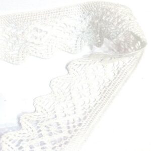 Lace Ribbon White 55mm - Image 1