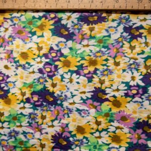 Printed Cotton Lawn Fabric - Purple Haze - Image 2