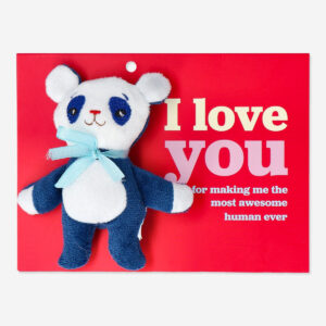 Cuddly friend. With card