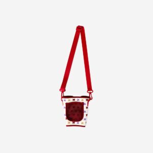 Cup holder for tumbler with bow print