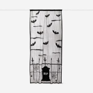 Curtain with bats and spiders - Image 1
