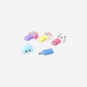 Cute character highlighters - 4 pcs - Image 3