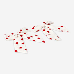 Decorative bows with hearts - 2 pcs - Image 2