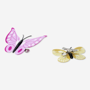 Decorative butterflies with clip - 2 pcs - Image 2
