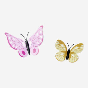 Decorative butterflies with clip - 2 pcs - Image 1