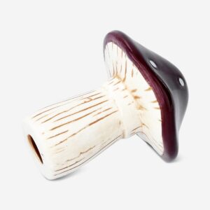 Decorative burgundy mushroom - 9 cm - Image 3