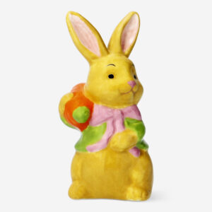 Decorative ceramic rabbit with carrot - Small - Image 1