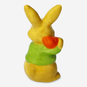 Decorative ceramic rabbit with carrot - Small - Image 3