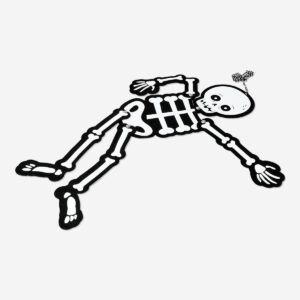 Decorative felt skeleton - Image 2