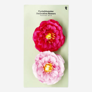 Decorative flowers with clip - 2 pcs - Image 1