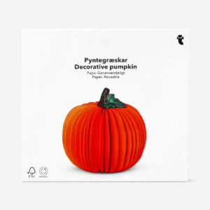 Decorative fold out pumpkin - 12 cm - Image 2